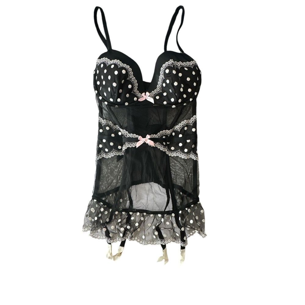 Victoria's‎ Secret Babydoll Y2K Ruffle Coquette Lingerie Women Size 36D New